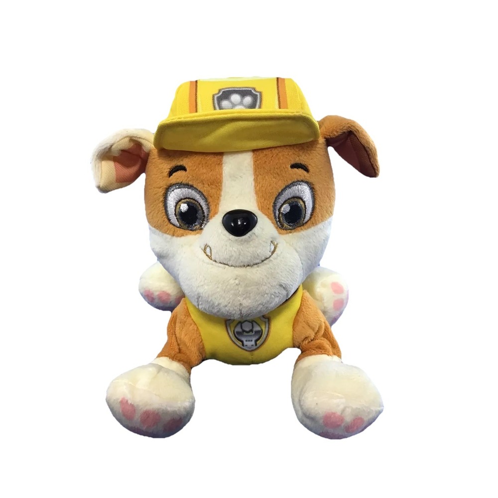 Nickelodeon Paw Patrol Pup Pals Rubble Dog Plush 6" Stuffed Animal